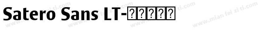Satero Sans LT字体转换